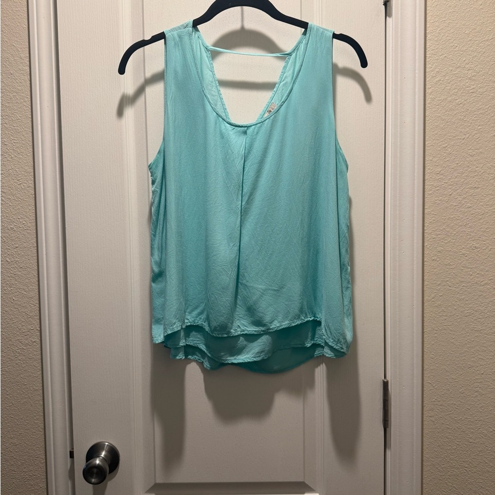 Ariat Asymmetrical Blue Tank Top Relaxed Fit